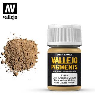 Vallejo Pigment Dark Yellow Ocre 30Ml [Levering: 1-2 dage]