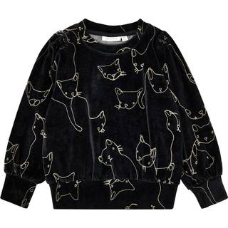 Soft Gallery - SGImery Era Sweatshirt X-mas - Jet Black - 110/5 år