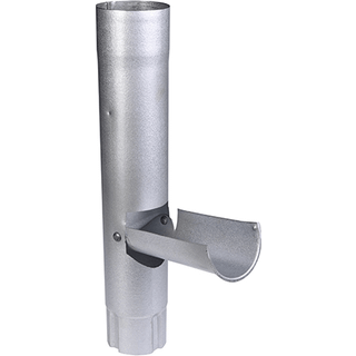 Plastmo AluZink vandudviser m/klap 90 mm - Plastmo