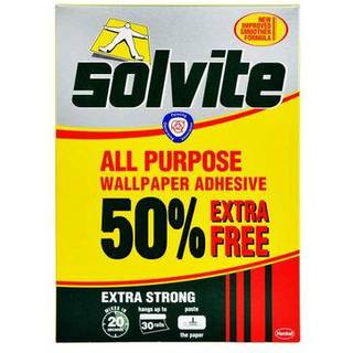 Solvite Adhesive Extra Strong All Purpose Wallpaper Adhesive Carton 180620