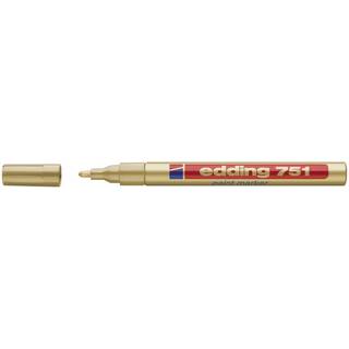 Edding 751-53 guld Paintmarker, rund spids 1-2mm (10stk.)