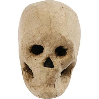 Kranium i papmaché - H: 10 cm.