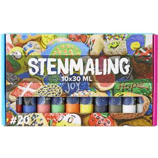 Stenmaling 10 x 30 ml