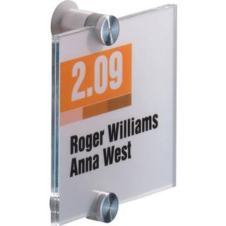 Durable Crystal sign 105x105mm klar