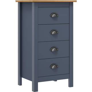 Skænk Hill Massivt Fyrretræ - Hvid og brun / 46 x 35 x 80 cm