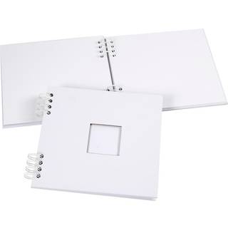 Kraftig Scrapbog med Spiral - 20x20 cm, 20 Sider