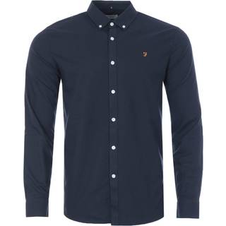 Farah Brewer Long Sleeve Shirt Navy