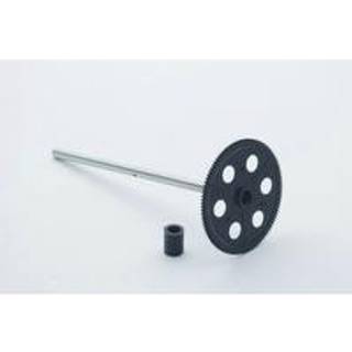 Øverste tandhjul med aksel til Midi RC heli