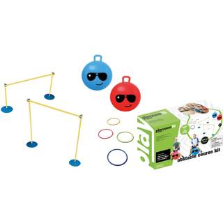 B4 Adventure Playzone -Fit Obstacle Course Race Set - Perfekt til indend?rs og udend?rs aktivt spil hver dag Easy Setup & Endless Course Layouts