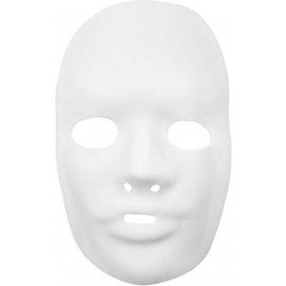 Hvid Helmaske 12 stk. - Ideel til Kreative Projekter