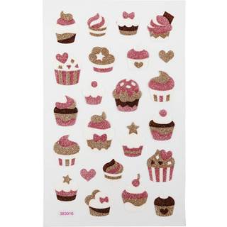Klistermærker - Glimmer muffins (På lager i varehus)