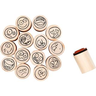 Deco Art Stempelsæt med Smiley - 15 stk. i pakke