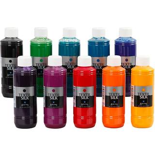 Textil Silk - Vandbaseret Silkemaling 10x250ml