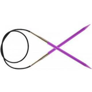 KnitPro Trendz FASTE rundpinde 60 cm (3.5-12.00mm) 5.00 mm Violet Indhold:1 fast rundpind Materiale:Akryl Typer: Faste rundpinde Størrelser:3.50-12.00 mm.