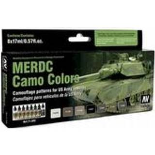 Vallejo Model Air MERDC Camo Colors 17 Ml. [Levering: 1-2 dage]
