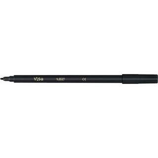 BIC Visafin Tusch 0,7 mm Sort - 24 stk. Pakke