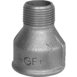 +GF+ Spidsmuffe sort reduktion muffe/nippel 2 x 1