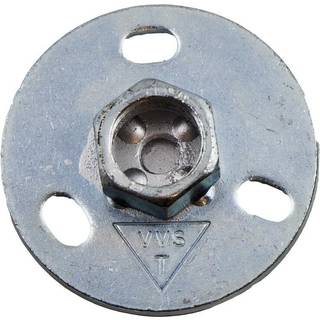 Montage grundflange 1/2" Ø70 mm galvaniseret
