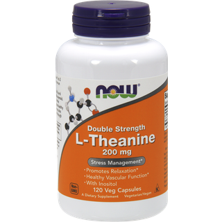 Dobbeltstyrke L-Theanin, 200 mg - 120 kapsler