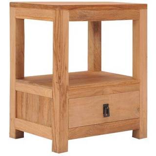 sengebord 40x30x50 cm massivt teaktræ