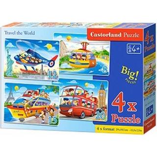 Travel the World, 4x Puzzle(8+12+15+20)