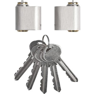 Home-it oval cylinder med 7 stifter med 3 nøgler (2 stk)