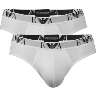 Armani Stretch Cotton Briefs 2-pak - White - X-Large