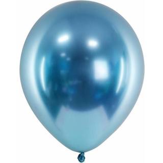 50 stk. Chrome balloner blå 12" - Spejlblanke metallic til bryllup & festpynt
