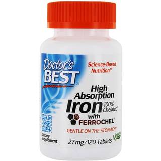 Højabsorberende jern, 27mg - 120 tabs