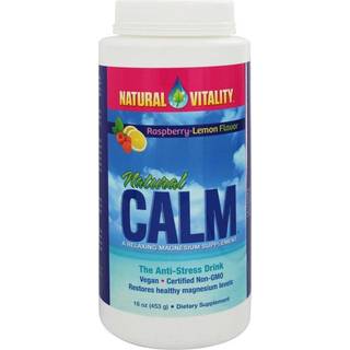 Natural Calm, hindbær citron - 453g