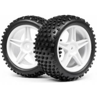Maverick - MV22115 - 1:10 BUGGY WHITE REAR WHEEL & TYRE ASSEMBLY