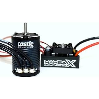 Castle Creation - CC010-0155-10 - MAMBA X, SENSORED, 25.2V WP ESC AND 1406-2850KV SENSORED CRAWLER COMBO