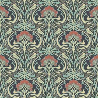 Crown Wallpaper Flora Nouveau M1196