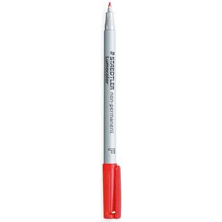 Staedtler OVERHEAD LUMOCOLOR NONPERM F rød, ÆSKE 10 STK
