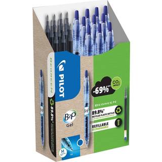 Pilot B2P Bottle2Pen gelpen 0,7mm blå, 10 penne + 10 refiller