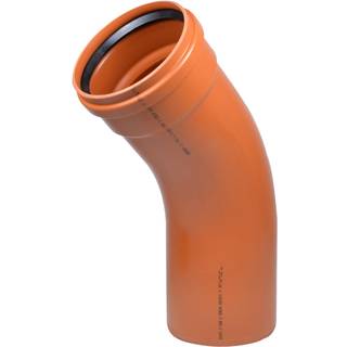 Uponor PVC bøjning 250mm x 45 grader