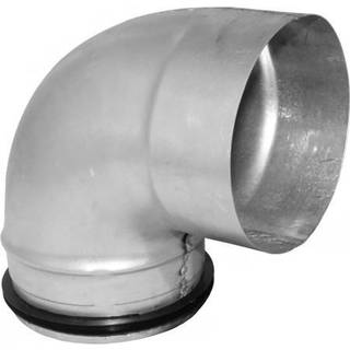 Ventilationsbøjning kort 90 gr. Ø 125 mm muf/nip