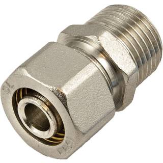 Nippel til PeX rør 1/2" x 16 mm
