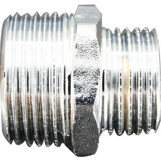 Brystnippel forkromet 3/4" x 1/2"