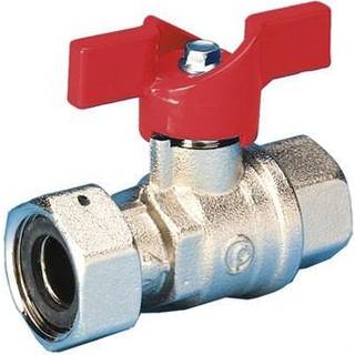 Pettinaroli "kuglehane m/forskr t-greb rød 3/4""x1/2"""