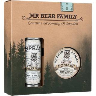 Mr Bear Family Kit Spray and Pomade Sweetwood (200ml+100ml)