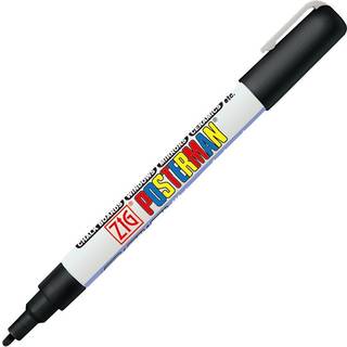 Marker Posterman 1mm sort, ZIG PMA-20-010, 12stk