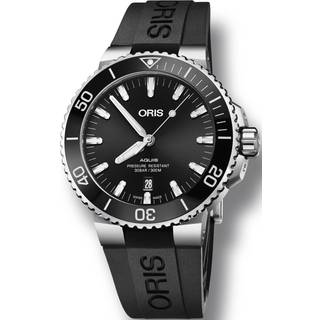 Oris 01 733 7730 4134-07 4 24 64EB Diving Sort/Gummi Ø43.5 mm