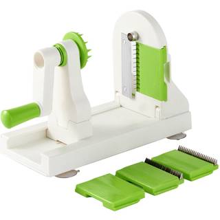 Grøntsagsspiralizer - 4 udskiftelige blade - Rustfrit stål Green