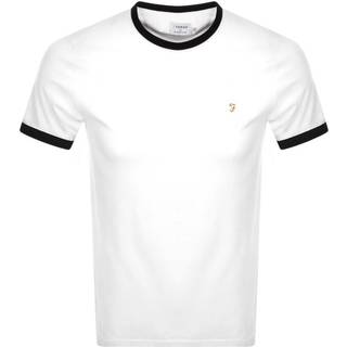 Farah Vintage Groves Ringer T Shirt White