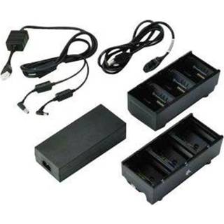 Zebra Dual 3-Slot Battery Charger Connected via Y Cable