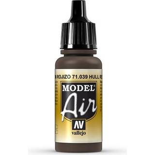 Vallejo Model Air 17Ml Hull Red [Levering: 1-2 dage]