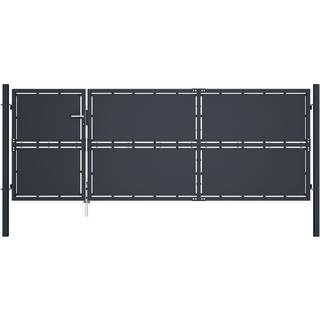 havelåge 350 x 125 cm stål antracitgrå