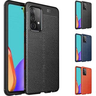 Lædermønstret TPU Cover Samsung Galaxy A52s 5G - rød
