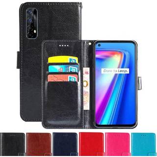 Wallet Cover 3-kort Realme 7 4G  - lyserød